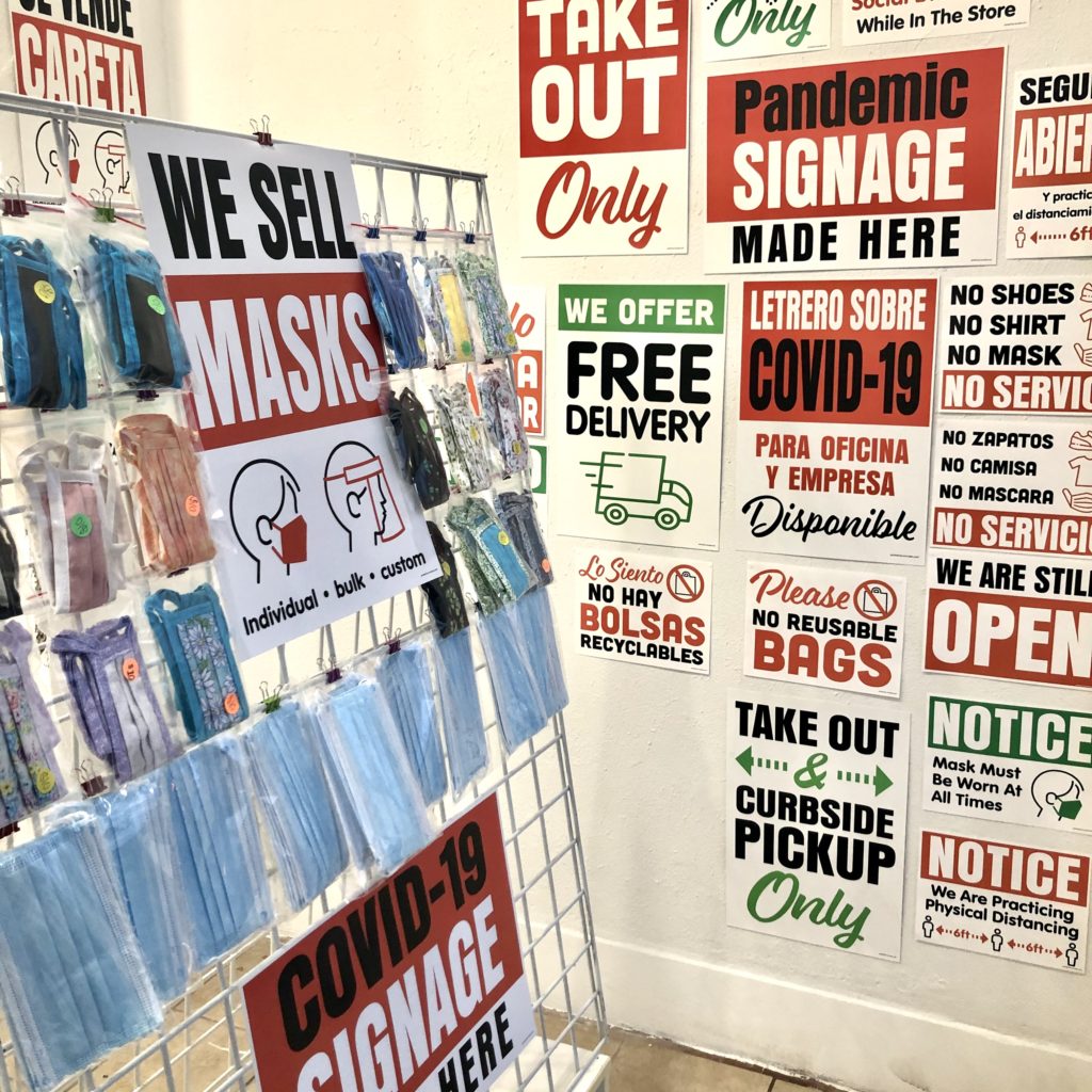 COVID Store Signage
