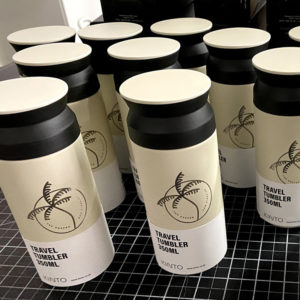 Laser Engraved Tumbler with plastic tops