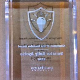 Square Crystal clear Laser engraved award