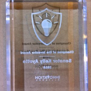 Square Crystal clear Laser engraved award