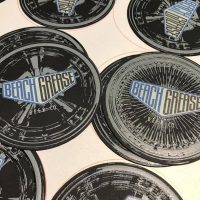 UV printed black drink coasters