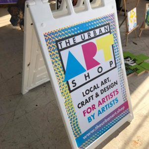 The Urban Art Shop Business A-frame Sign
