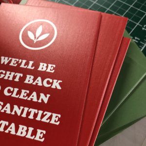 UV printed foamcore signs