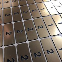 Brass UV Printed Number Plates