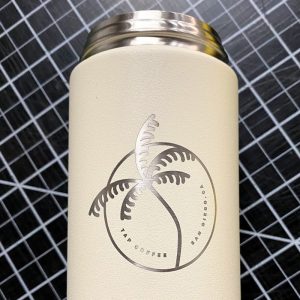 Laser Engraved Tumbler with Palm Tree