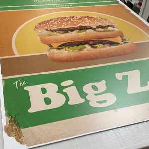 Large UV printed sign on gatorboard